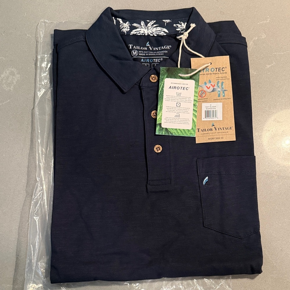 Tailor Vintage Dark Blue Polo Shirt
